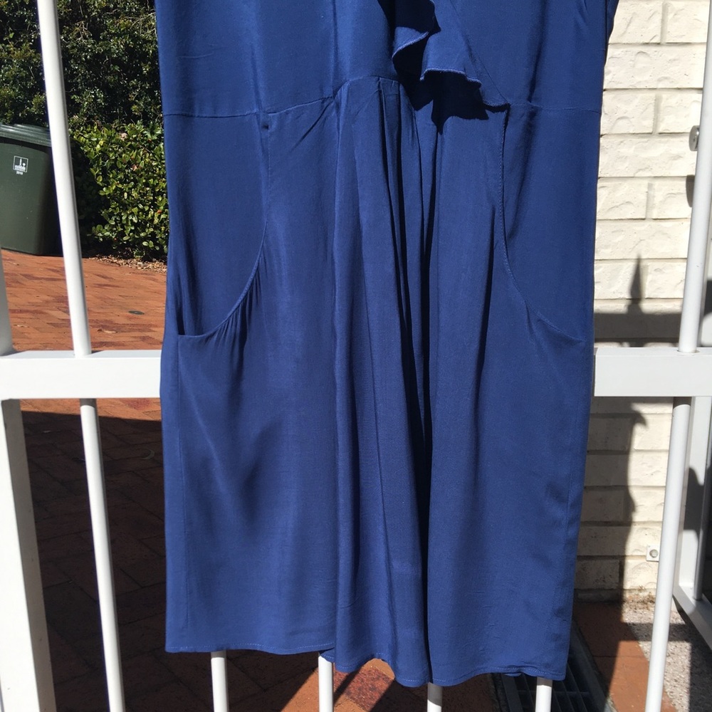 🌟Host Pick🌟 OJAY Blue Midi Dress NWOT Size 14 - Picture 4 of 14